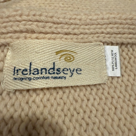 Irelandseye 100% Pure New Lambswool Scarf Pink Sheep Applique Fringe - Picture 4 of 6